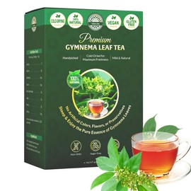 Premium Gymnema Sylvestre Tea – 120 Non-GMO Herbal Tea Bags (Gurmar Leaf) - Caffeine-Free, Sweet-Taste Balancing Ayurvedic Infusion