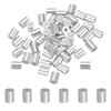 sourcing map 50Pcs Aluminum Crimping Loop Sleeve, 1.5mm 1/16" Round