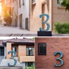 5.5 Inch House Numbers- Unique Cast Iron Metal Address/Mailbox Number