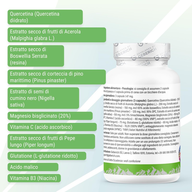Bronchomax Dietary Supplement - Support of Lung Function and Protection