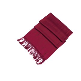 78" x 28" Silky Soft Solid Pashmina Feel Shawl/Wrap/Stole - Burgandy