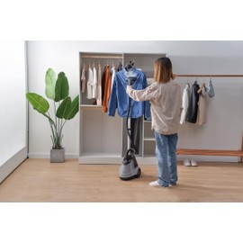 True & Tidy X5 Pro Commercial Garment Steamer with 3 Steam Settings (Gray)