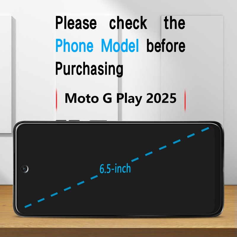 Slanku (3 Pack for Moto G Play 2025 Screen Protector,