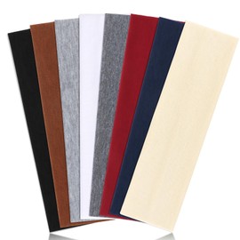 DRESHOW Women's Thin Sports Headband Cotton Hair Bands Elastic Headband Non-Slip Hair Band Yoga Running Pack of 8