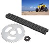 Sprocket Chain Set T8F Front Rear Gear Set for Kart