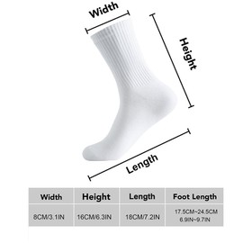 Freshpairs Women's Organic Cotton Crew Socks, Soft & Breathable Casual Calf Socks, 6 Pairs (US, Alpha, One Size, Regular, Regular, 2Black+2White+2Grey)