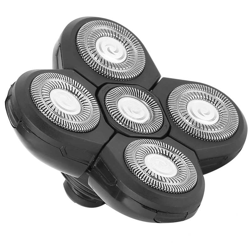 Electric Beard Shaver 5 Blade Rotating Head Waterproof Accessory Replacement