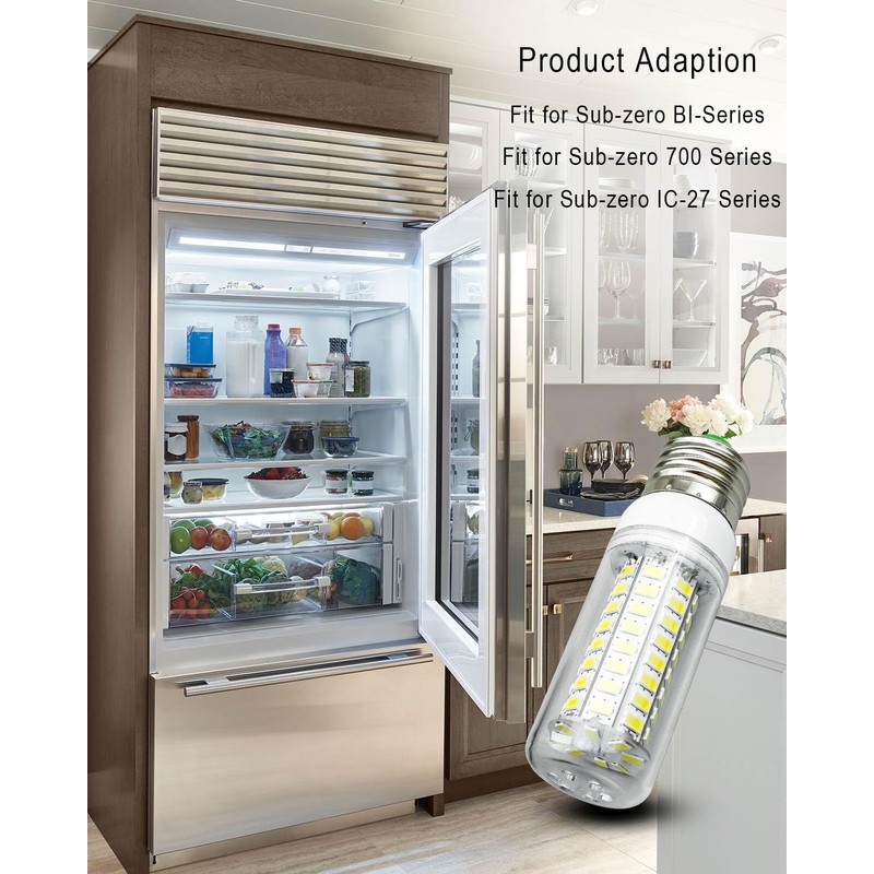 QNHEAY Refrigerator LED Waterproof Lamp Light Bulb Fit for Sub