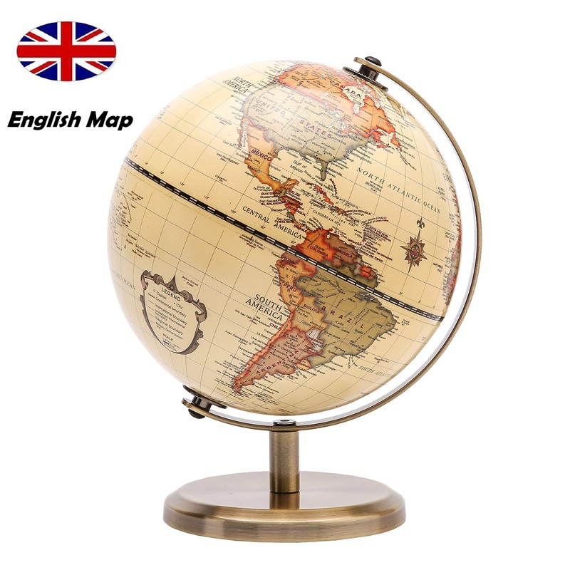 Exerz Antique Globe Dia 5.5-inch Mini Globe - English Map