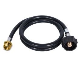 4 Feet Propane Hose Adapter 1lb to 20lb Converter, Propane Tank Hose Extension, QCC1 to 1lb Fitting & Adapters for Mr/ Big Buddy Heater, Coleman Stove, Blackstone Griddle, Weber Q-Grill, Tabletop Fire