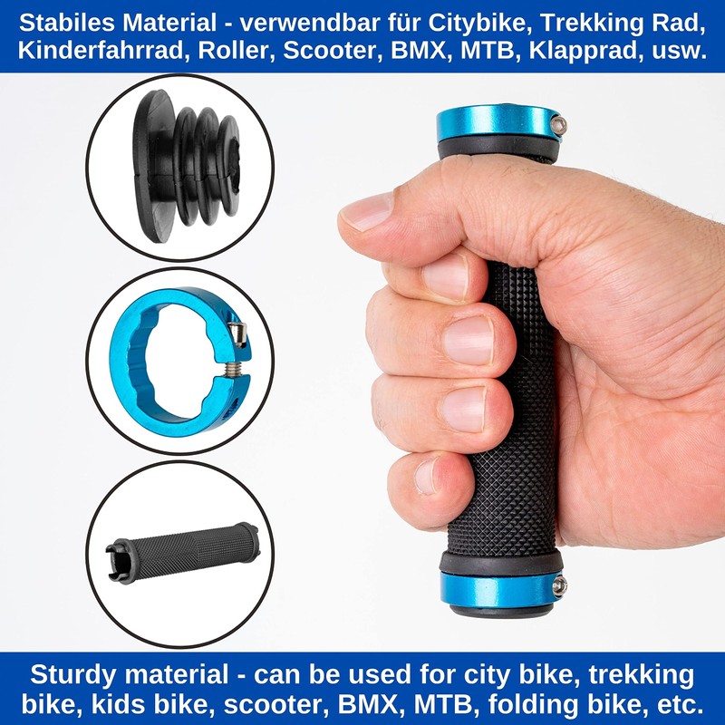 Non-Slip Bicycle Grips for Handlebar Grips up to 22 mm