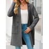 Saodimallsu Womens Long Cardigan Sweaters Open Front Knit Dressy Casual