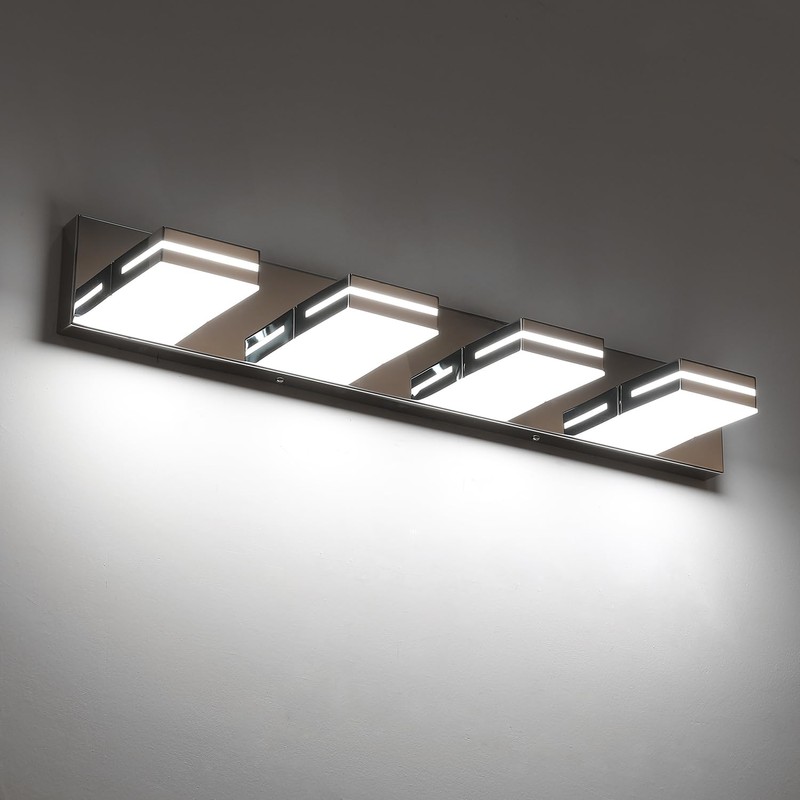 SineRise LED Modern Bathroom Vanity Light Fixtures (2-Light, 15.5-Inch, Dimmable),