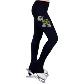 NY2 SPORTSWEAR Figure Skating Practice Pants with Rhinestones R53 - Adult Sizes- (Adult Large) Black