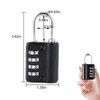 2 Pack Combination Padlock, 4 Digit Resettable Padlock with Keys,