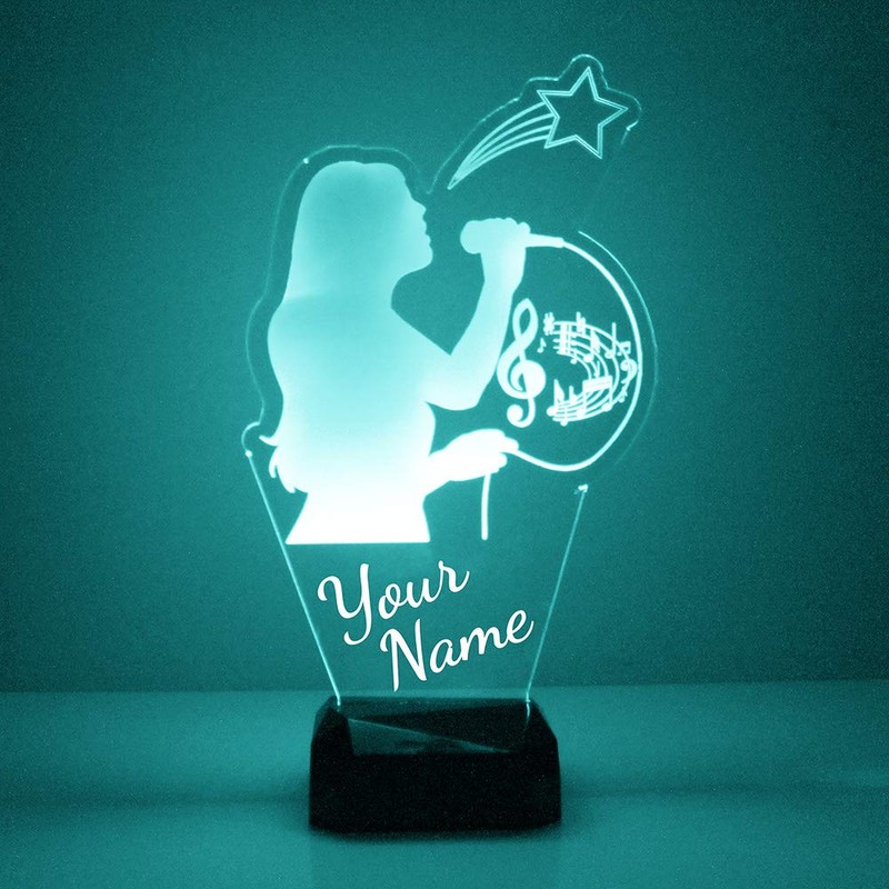 Music LED Lamp/Night Light - Free Personalization - Remote Control