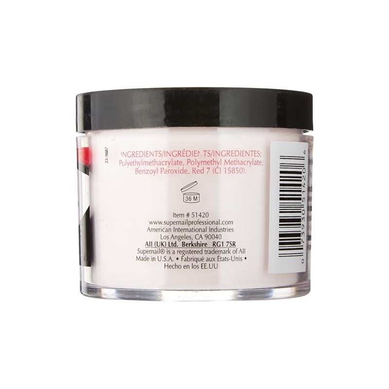 Supernail Nail Powder, Pink, 4 Ounce