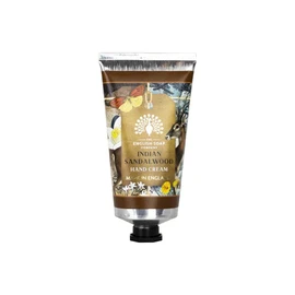 The English Soap Company Anniversary Hand Cream, Luxury Sandalwood Hand Cream, Moisturising Hand Cream for Men and Women, Indian Sandalwood Scent 75ml