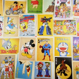 ZPPLD 32 Blatt Postkarten,Anime Postkarten,Postkarten Set,Vintage Postkarten,Geschenke für Anime-Liebhaber,Anime-Postkarte für Kinder,(14X10 CM)(32 Stück)