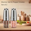 Saicefe Salt and Pepper Grinder Set of 2, Adjustable Coarseness,