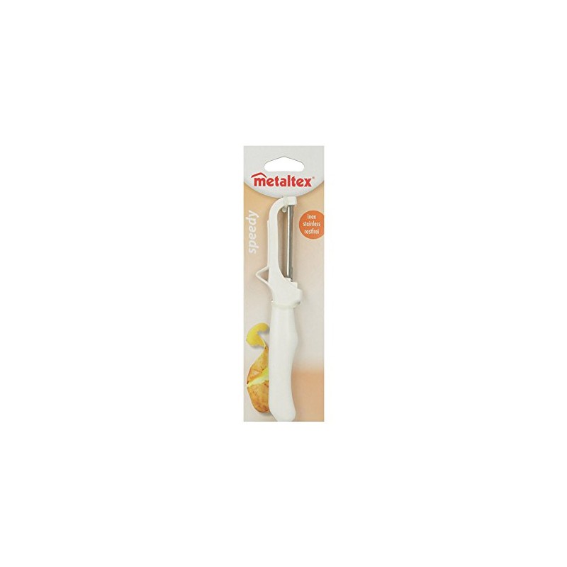Metaltex 25.27.25 Speedy Peeler, Plastic, Silver