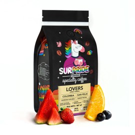 Surpride Specialty Coffee - Ground- Colombian Arabica Coffee with Fruity Flavors & Cocoa Nibs Aromas - 454g