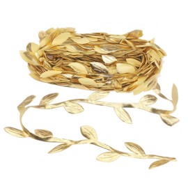 CXNXFD Artificial Plant Rattan, Decorative Accessories Garland Can Be Used for Packaging, DIY, Party (Gold 10 Metres)