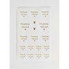 MegaCrea DIY Stickers Round White Gold Handmade with Love 2