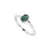 LUSTRE AND LIGHT Natural Malachite Oval Stackable Ring for Women