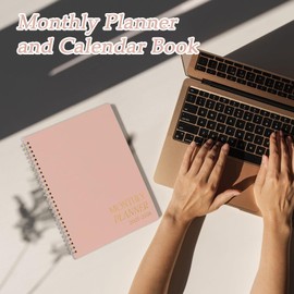 2025-2026 Calendar Monthly Planner,Aesthetic Monthly Planner And Notebook - Concise Smooth Schedule Organizer Journal for Task Check List, Family Student Teacher Use