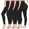 CTHH 4 Pack Leggings for Women-High Waisted Non See-Through Yoga