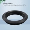 1 Pack 3" Flexible Rubber Tank Adapter (Bulkhead), Flexible Pipe-to-Tank