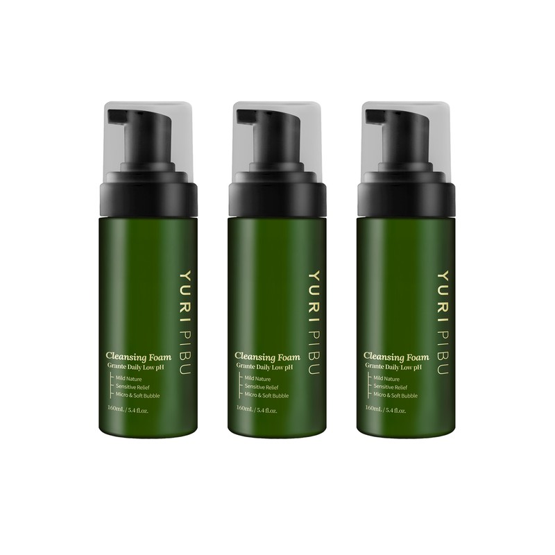 Glass Skin [3 Pack] Grande Daily Mild Acidic Cleansing Foam