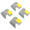 4pcs Cyclonic Scrubbing Brushes Plastic Rubber Cyclonic Brush Replacement Parts