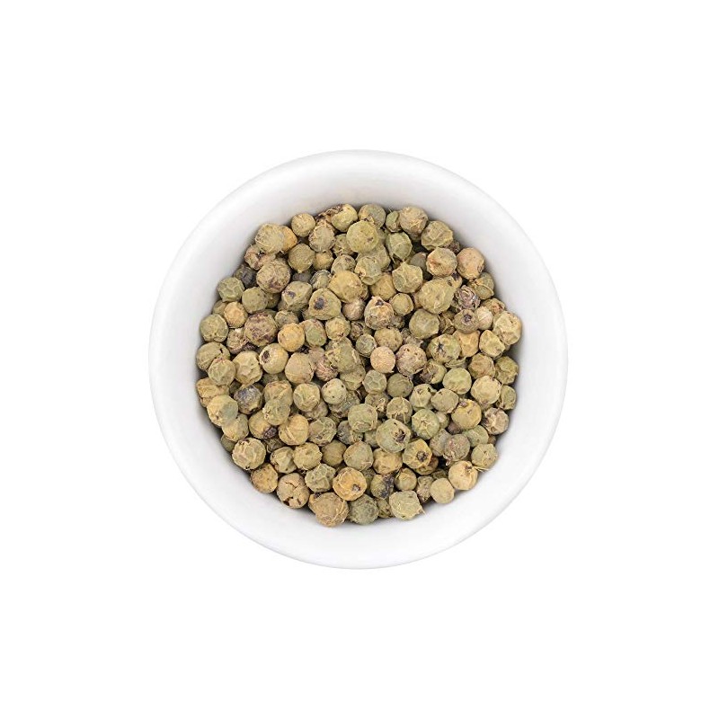 Green Jungle Pepper, Whole - 30 g in Gourmet Glass