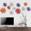 ALYCASO Rose Ceramic Flower Wall Décor Artificial 3D Flower Wall