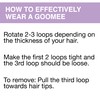 Goomee Active The Markless Hair Loop CLEAR BLACK "RAISE THE