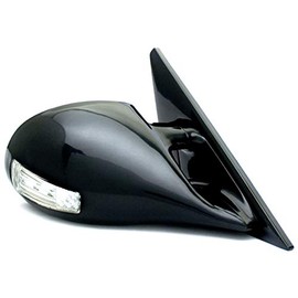 IPCW CML-96CV4 1996-1999 Honda Civic Compatible Manual Door Mirrors M3 Style Black with LED Turn Signals - Pair
