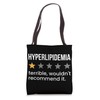Hyperlipidemia One Star Rating High Cholesterol Awareness Tote Bag