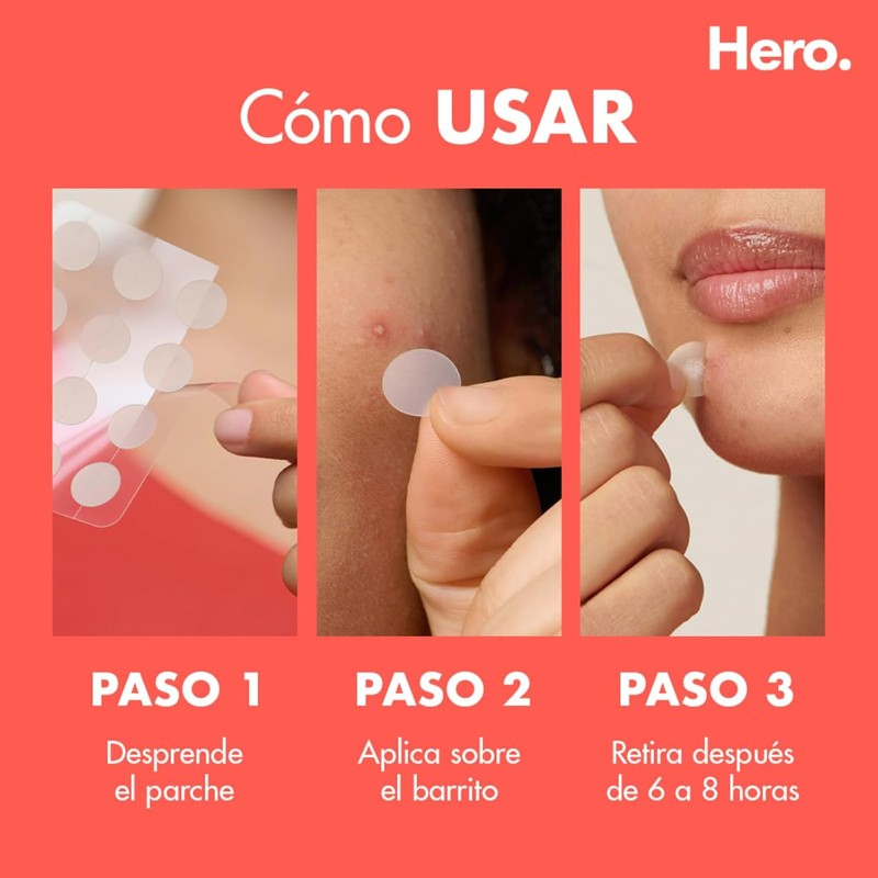 Hero Parches para Acné Mighty Patch Original, Caja con 48