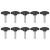 QUARKZMAN 10pcs T Wing Knobs Thumb Screws M8 x 30mm