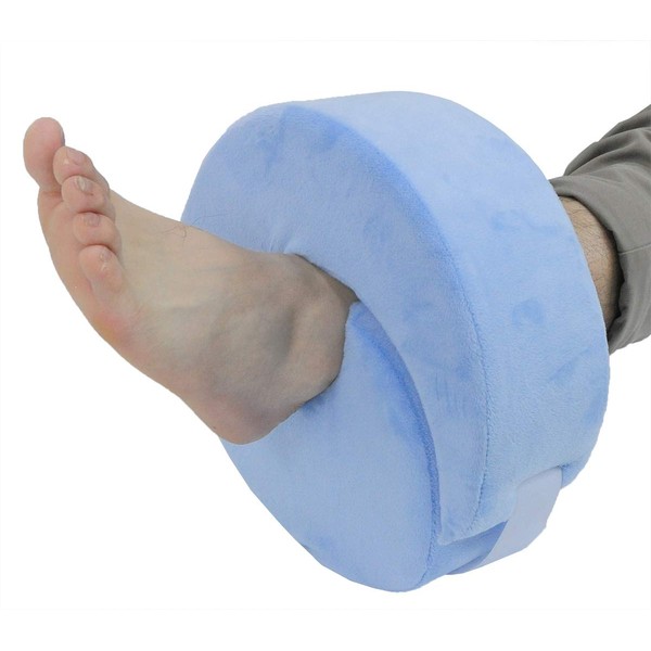 Obbomed MB-6950B NEW Modified Enlarged 4” Centre Hole Opening Foam Foot Elevator, Leg Elevation Pillow for Reducing Foot Pressure and Preventing Rashes Ulcers and Sores- One Size Fits All, 11”x11”x4