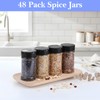 xozeooeu 48 Pack 6 Oz Plastic Spice Jars with Shaker