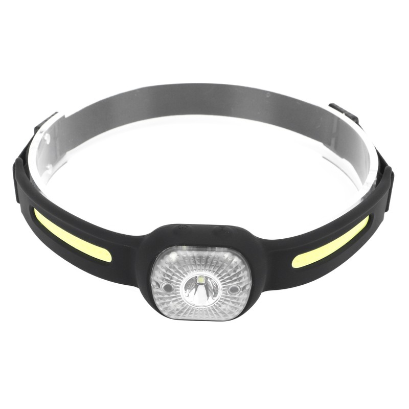 Silicone Headlamp Adjustable Light USB Charging COB Sensing Lamp for