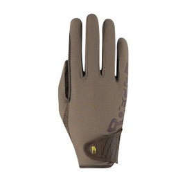 Roeckl Sports equestrian gloves MUENSTER, summer riding glove, dark taupe 6