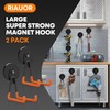 Heavy Duty Magnetic Garage Hooks, 2 Pack Large Strong Magnet