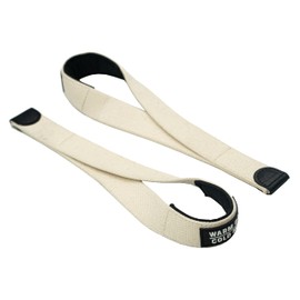 WARM BODY COLD MIND V2 Lifting Wrist Straps for Weightlifting - Hand Straps for Powerlifting, Weight Lifting, Bodybuilding Functional/Cross Training, Deadlift Gym Bar, Cotton (White PRO)