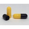 Empty Gelatin Capsules Size 0 Dark Yellow/Black (1000)
