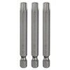 sourcing map 3pcs T40 Torx Head Screwdriver Bit 1/4" Hex
