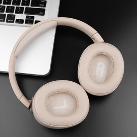 SOULWIT Ersatz Ohrpolster für JBL Tune 700(700BT)/710(710BT)/720(720BT)/750(750BT,750BTNC)/760(760NC)/770(770NC) Kopfhörer, Ersatzpolster mit weicherem Proteinleder, Geräuschisolierungsschaum